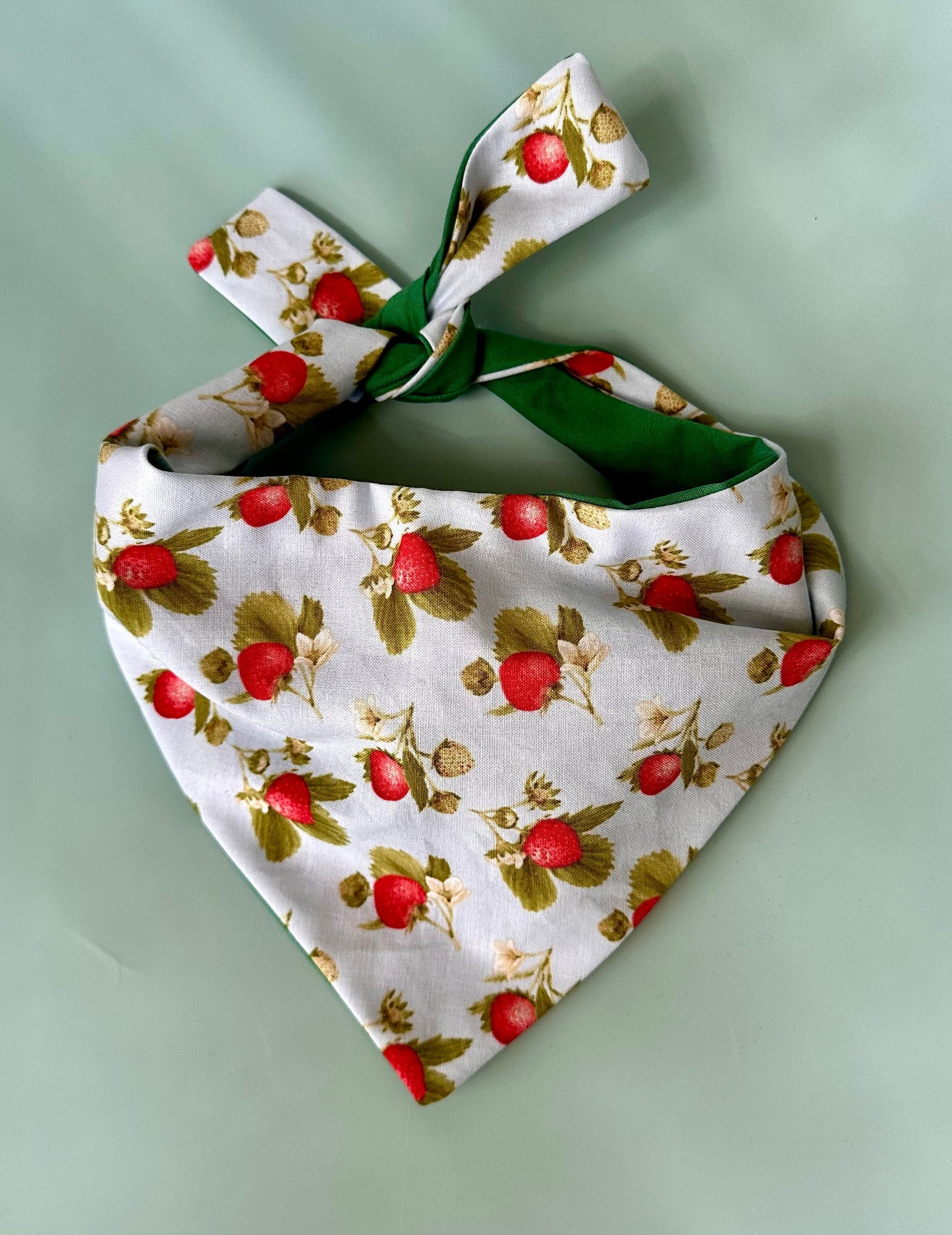 Bandana de perro con fresas