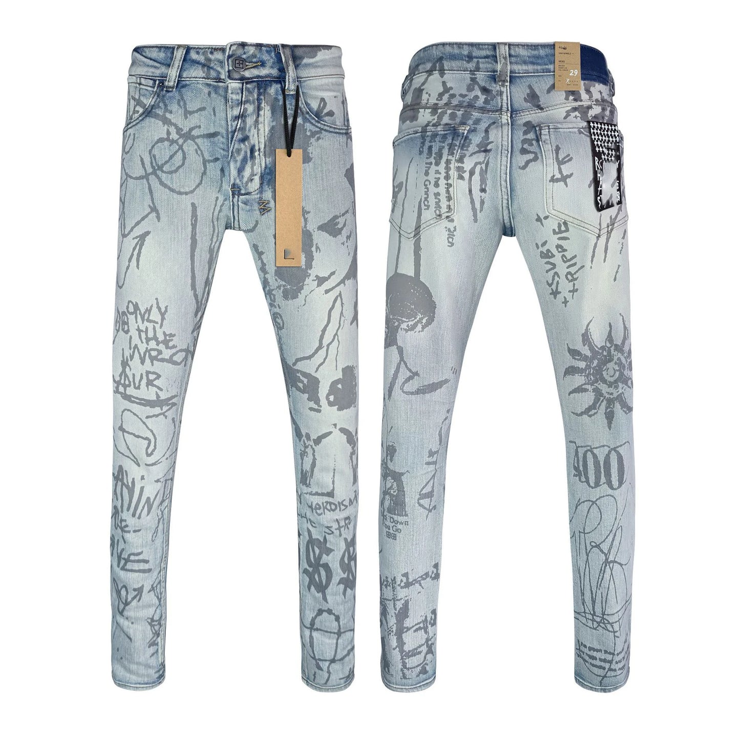High Quality Brands Denim Men's Jeans pants image 8