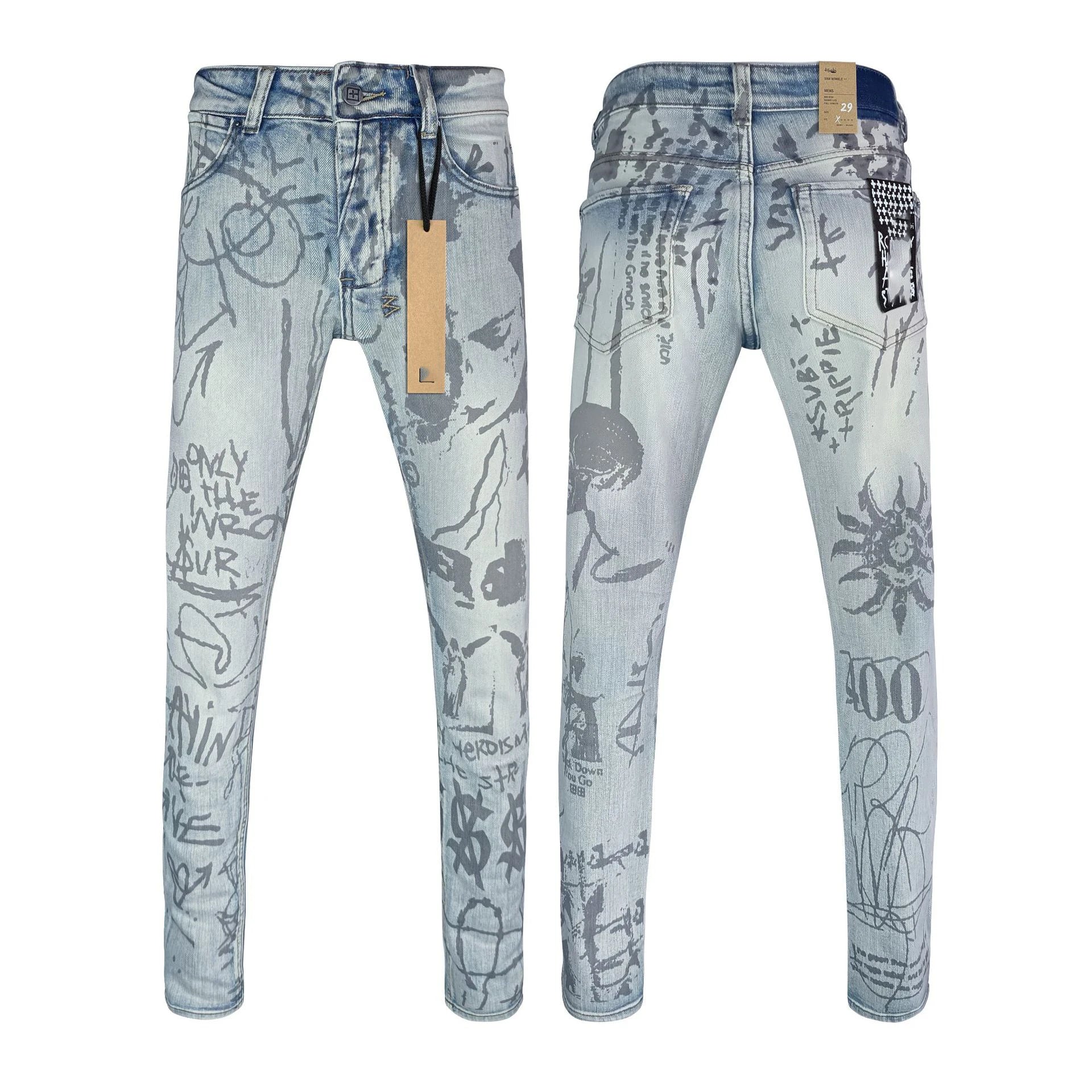 High Quality Brands Denim Men's Jeans pants image 8