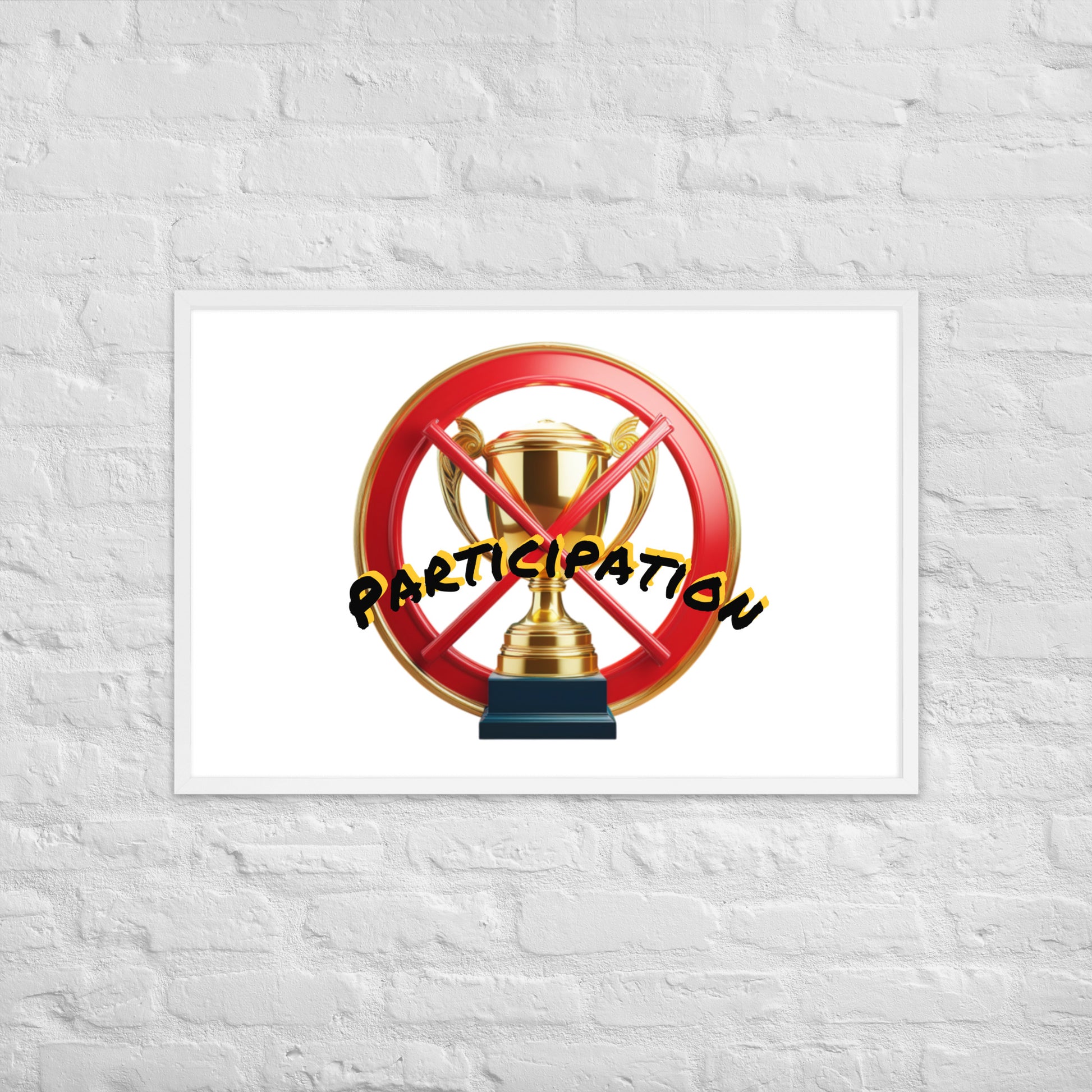 No participation framed poster image 38