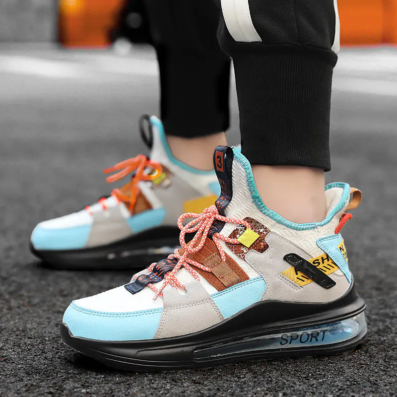 Vibrant Men's Breathable Sneakers