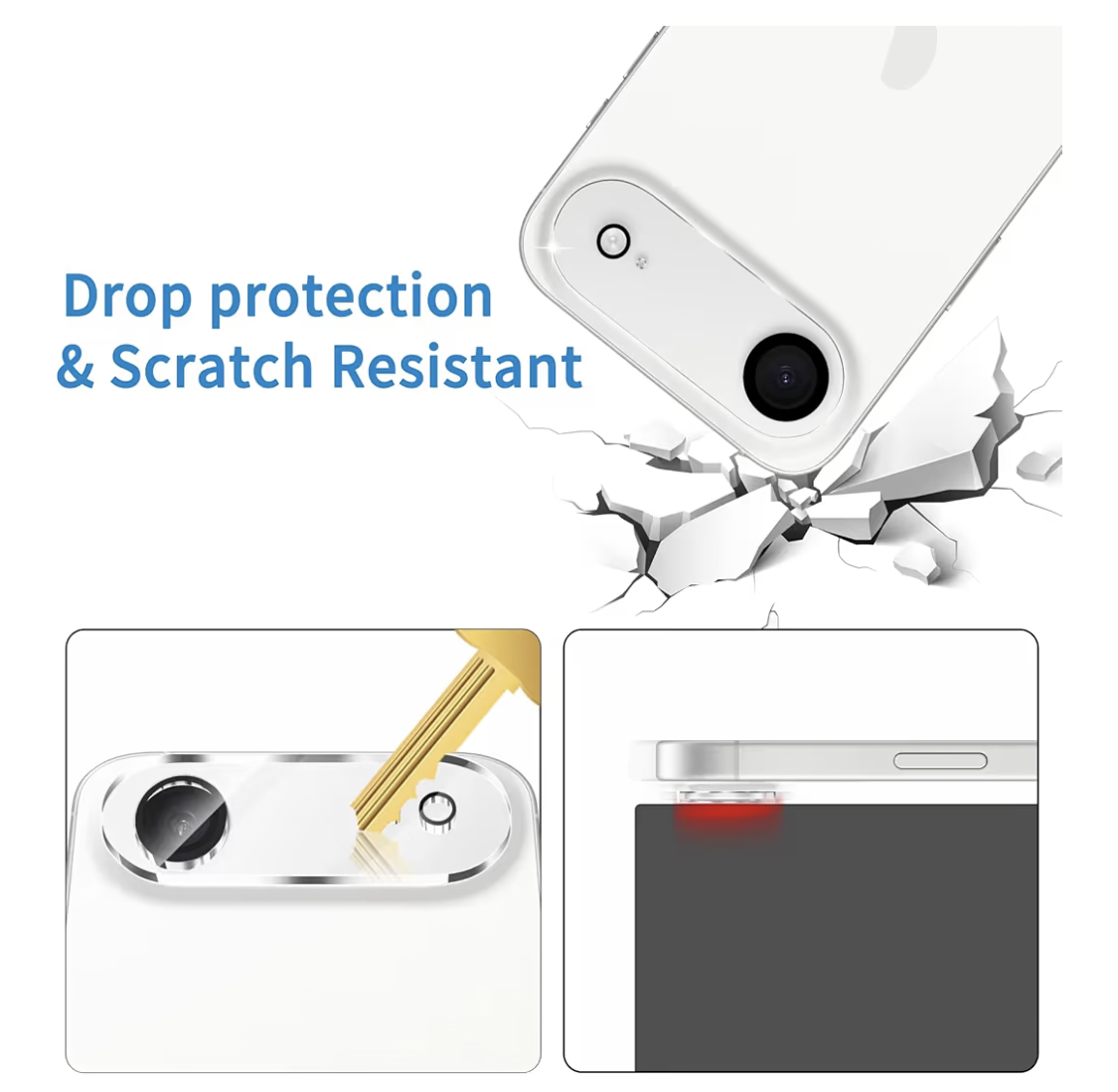 Protector de lente de cámara para iPhone Air (paquete de 3) – Vidrio templado 9H