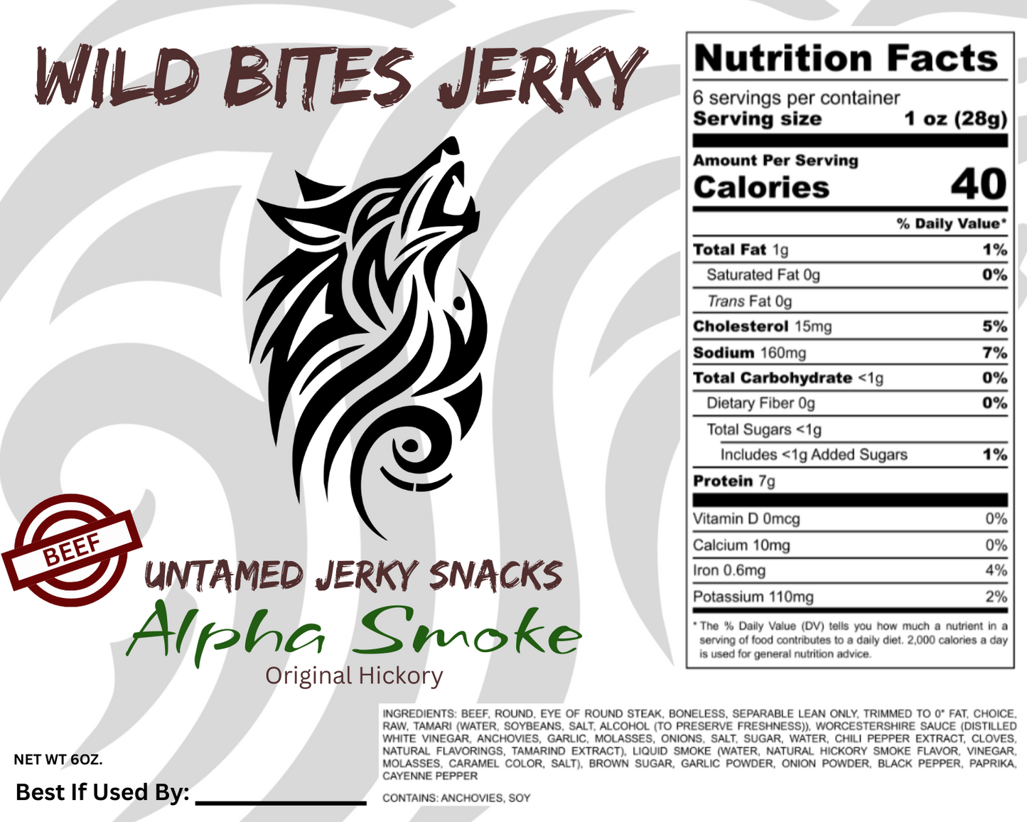 Alpha Smoke - Carne de res