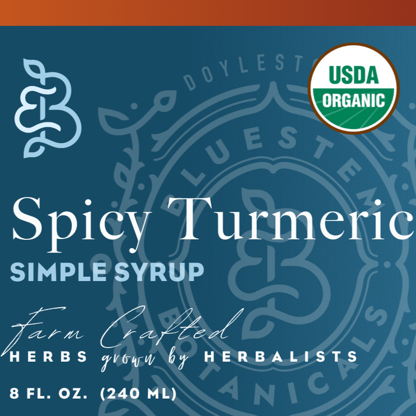 Jarabe simple de cúrcuma picante - Orgánico