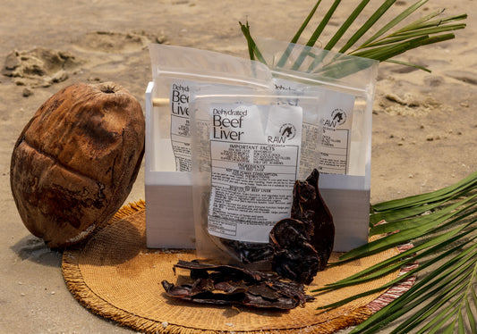Hígado de res deshidratado para perros y gatos — 100 % de un solo ingrediente | Raw Instincts Florida | 3.5 oz