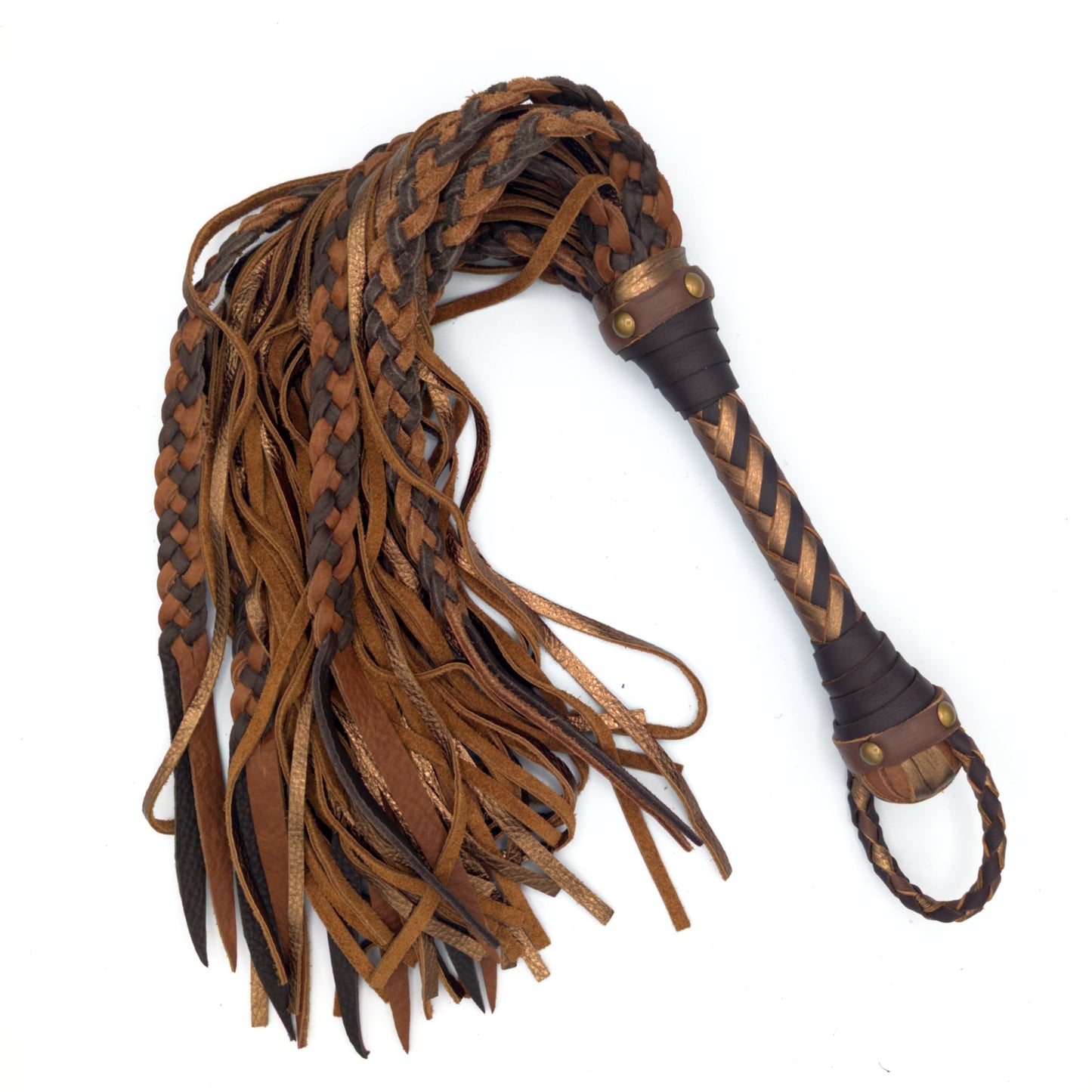 ¡Flogger de Calamar! - Flogger Híbrido de Cuero Trenzado