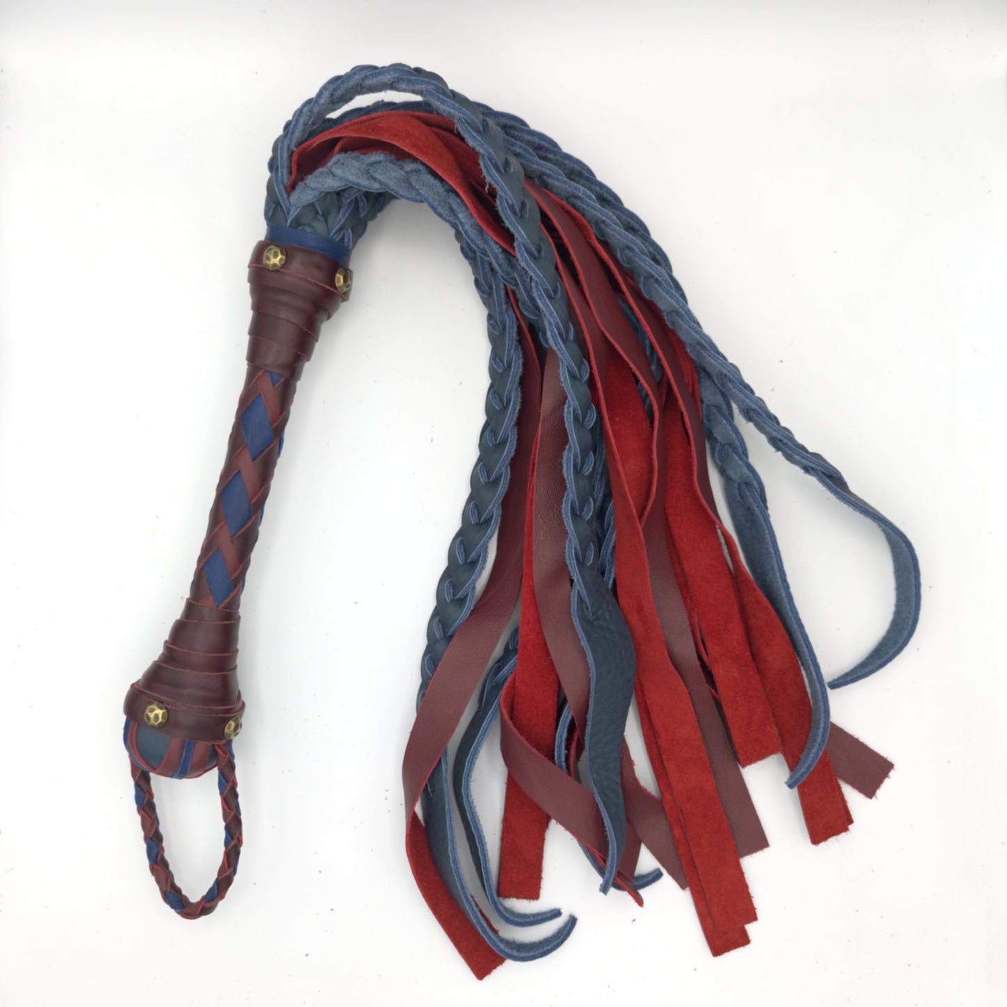 ¡Flogger de Calamar! - Flogger Híbrido de Cuero Trenzado