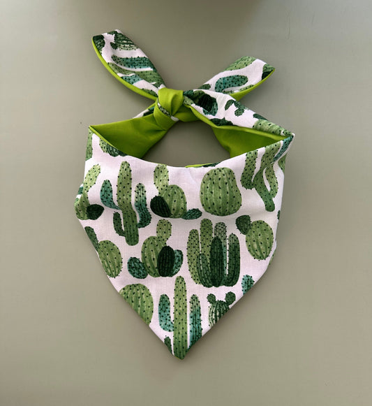 Bandana para perro con diseño de cactus