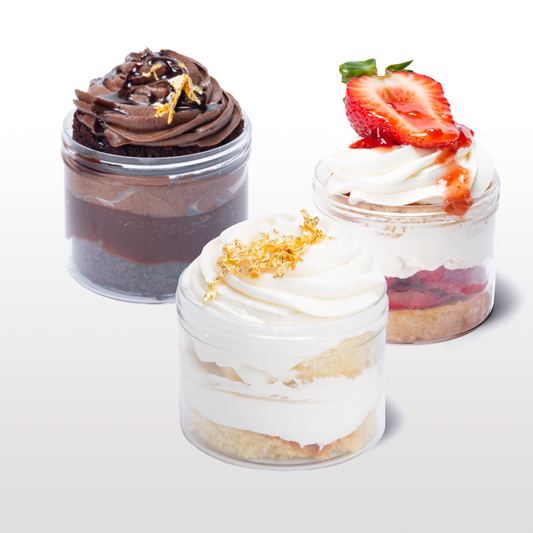 Paquete de sabores variados en tarro de pastel