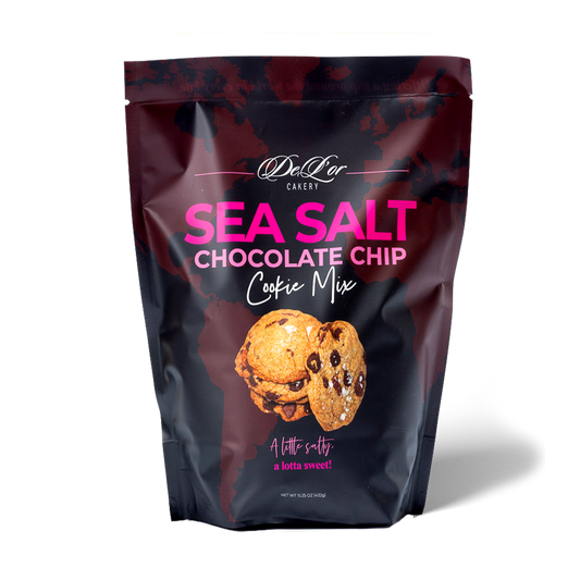 Mezcla para galletas de chocolate con sabor a mar salado 