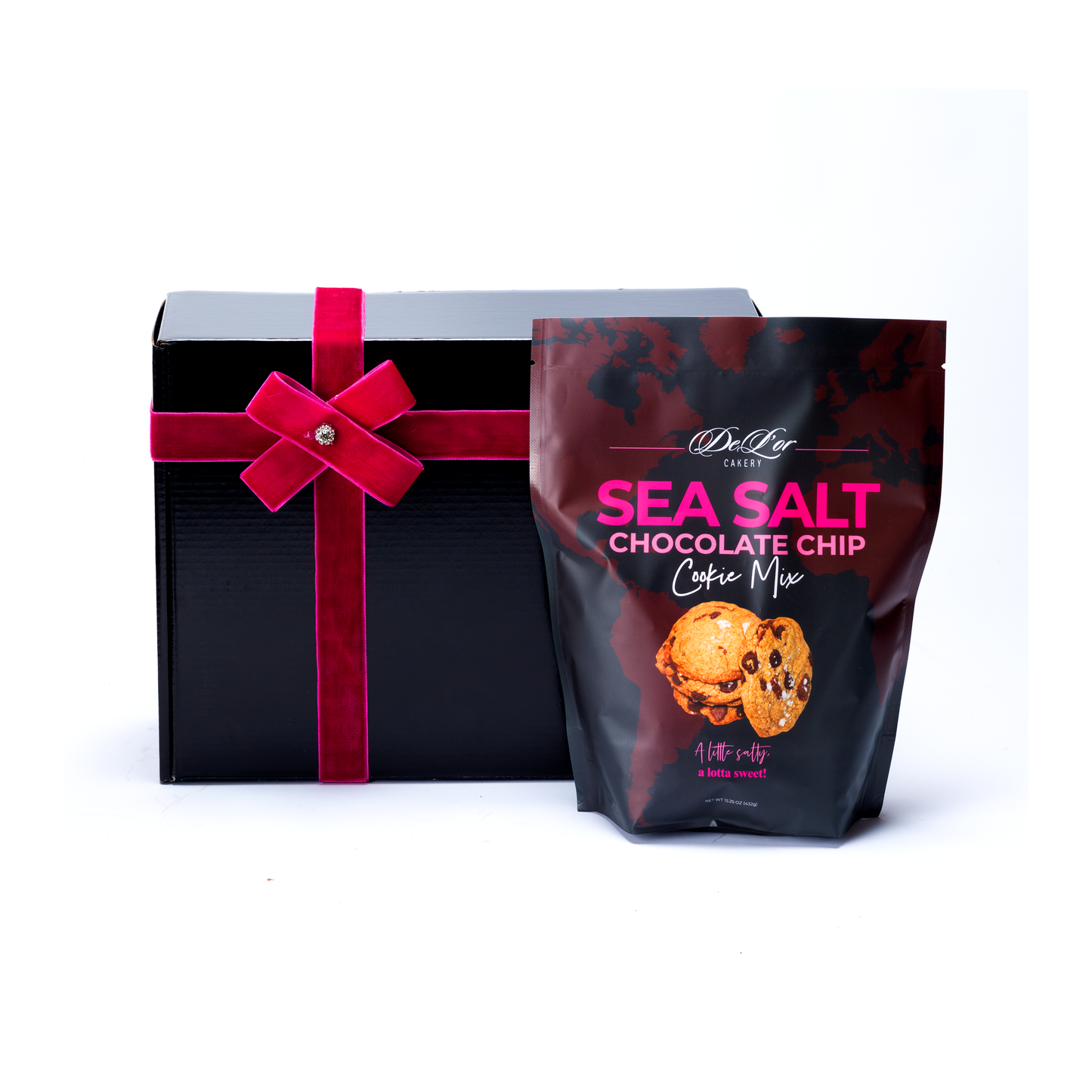 Mezcla para galletas de chocolate con sabor a mar salado 