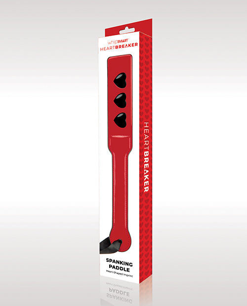 Pala de azotes WhipSmart Heartbreaker - Roja/Negra