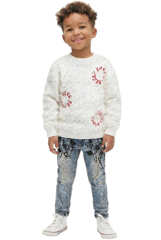 Pantalones vaqueros elásticos lavados DOVE para niños