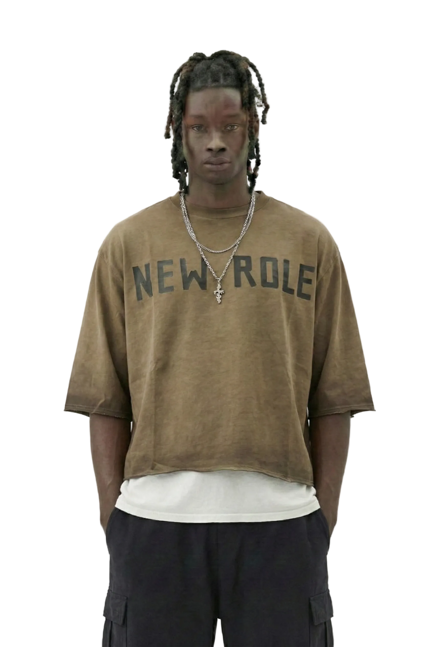 SIENNA S/N Camiseta corta de manga 3/4 con collar desmontable