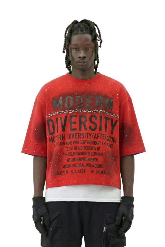 Camiseta corta de manga 3/4 de felpa francesa SYNTH 