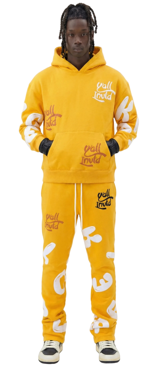 Sudadera con capucha y gráfico cepillado de peso pesado de DAFFORD