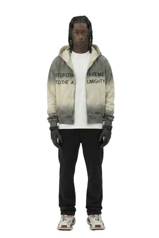 Sudadera con capucha y cremallera completa de manga larga con top corto de felpa francesa NOEL