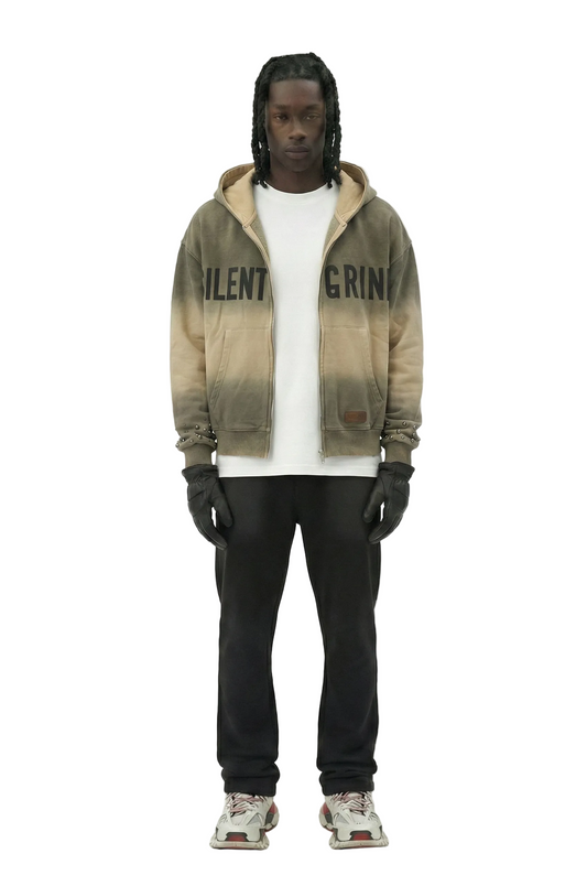 Sudadera con capucha y cremallera completa de manga larga con top corto de felpa francesa NEW ERIN