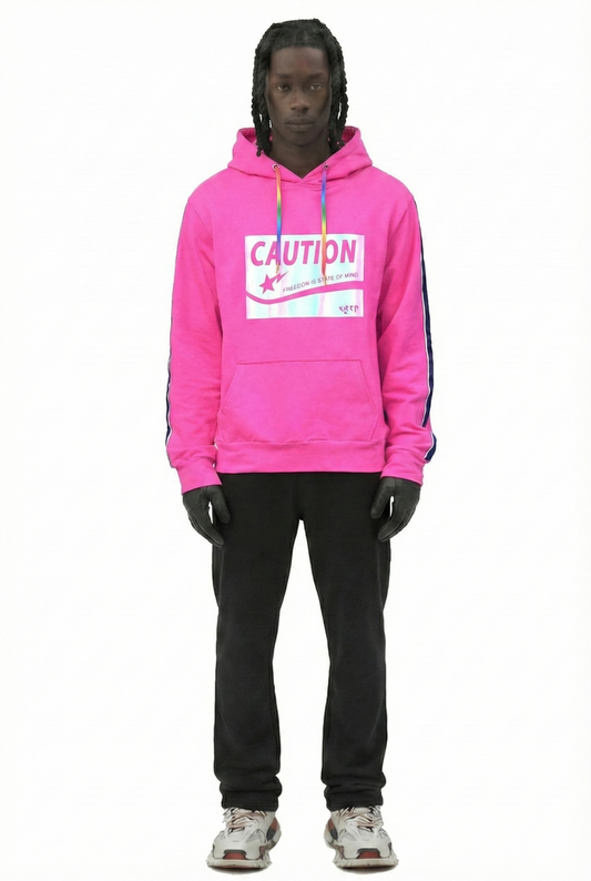 Sudadera con capucha premium de felpa francesa lisa Tana para hombre con detalles de estampado reflectante
