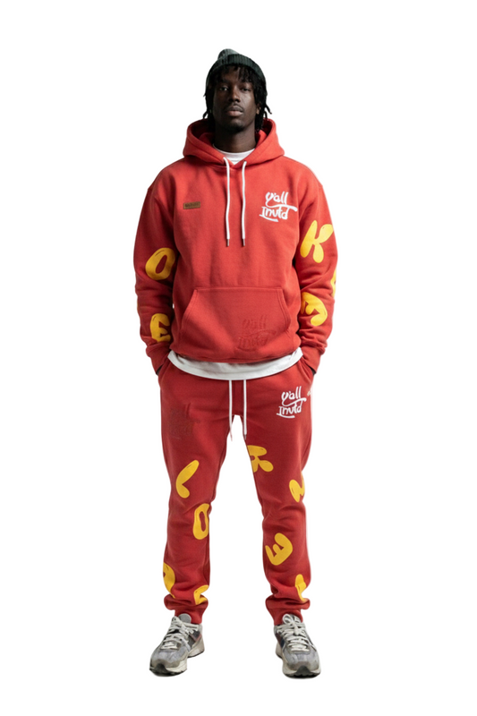 Sudadera con capucha y gráfico cepillado de peso pesado AMARAN