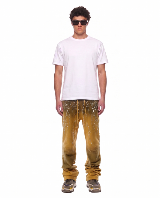 Pantalones deportivos apilados de felpa francesa lavada HUSK