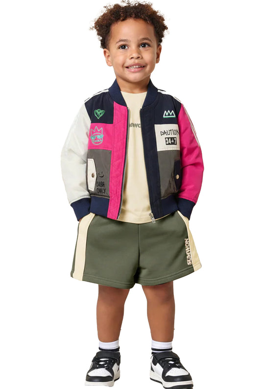 Chaqueta bomber acolchada para niños Laura