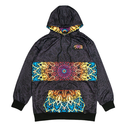 Sudadera con capucha G Sprout Mandala negra alta