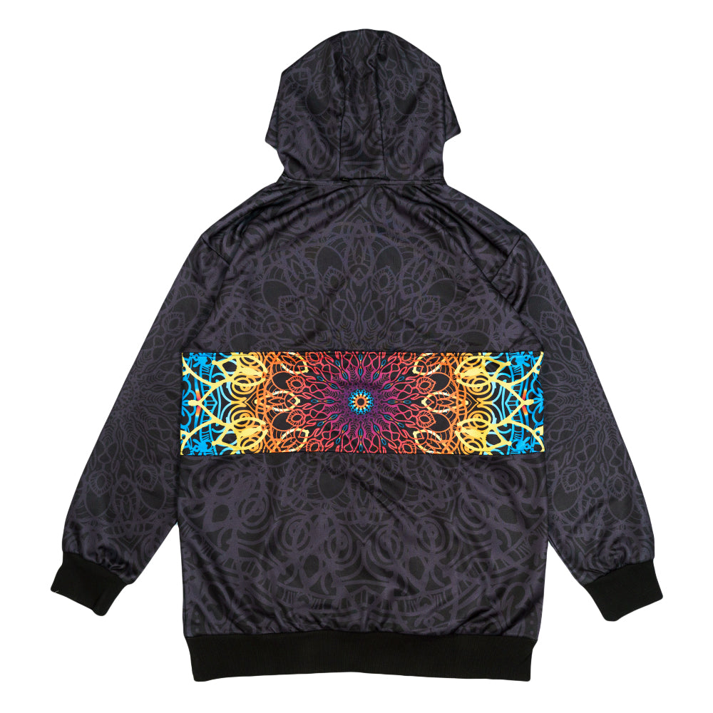 Sudadera con capucha G Sprout Mandala negra alta