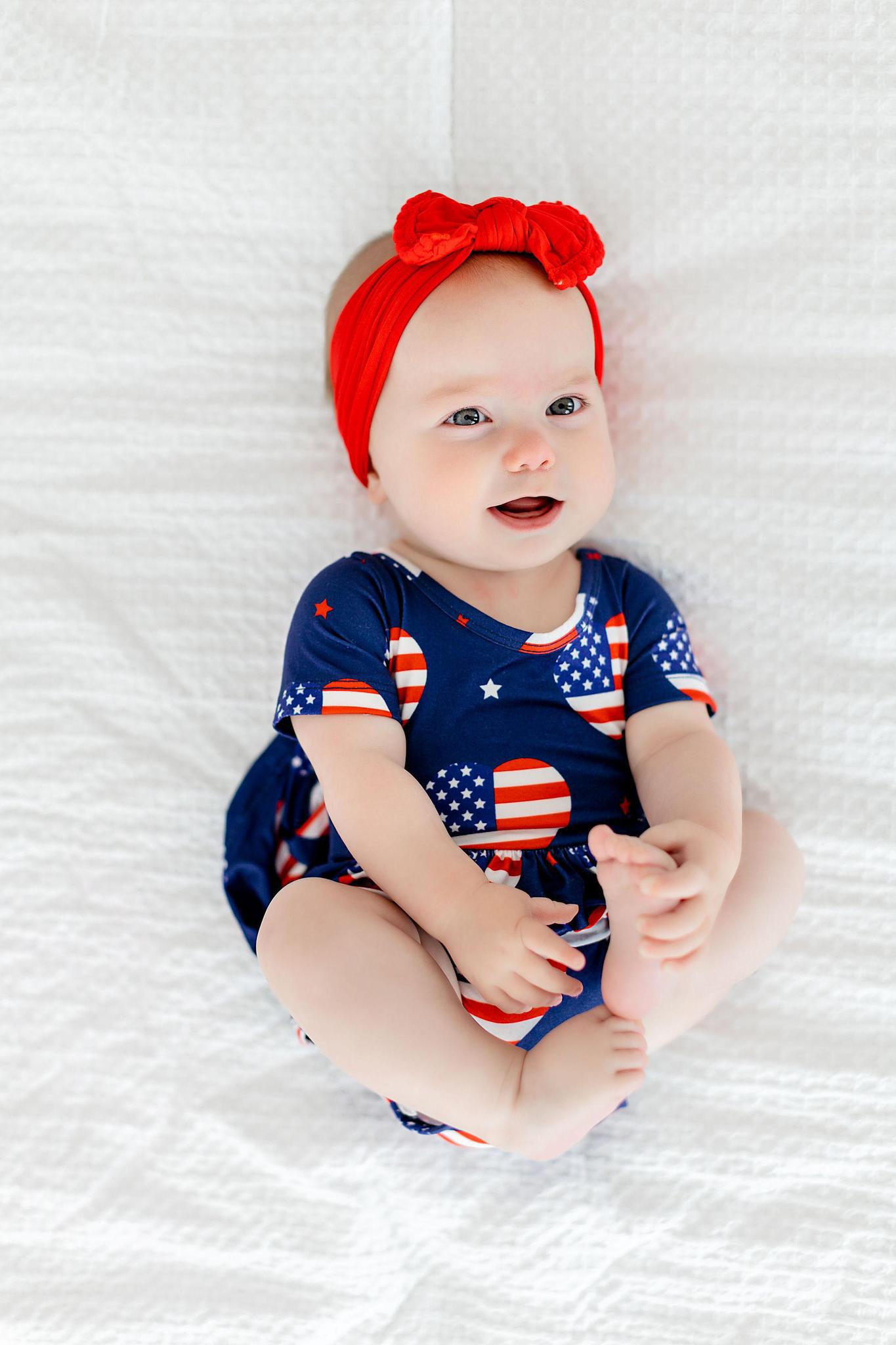 SALE I Heart the USA S/S Twirl Bodysuit