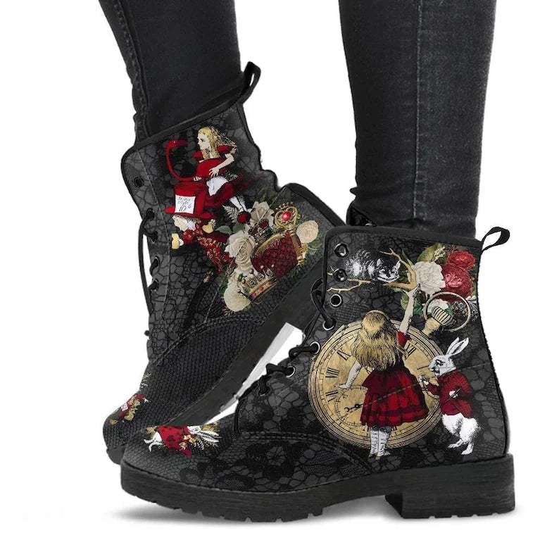 Botas estampadas de corte bajo, elegantes y duraderas