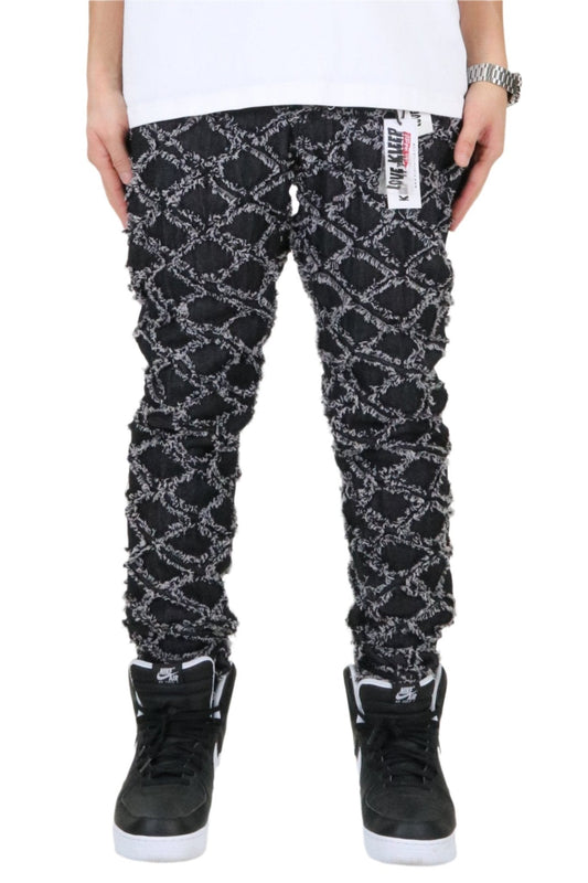 Pantalones vaqueros acolchados de corte entallado con tratamiento antidesgarro y reparación premium para hombre de ACE