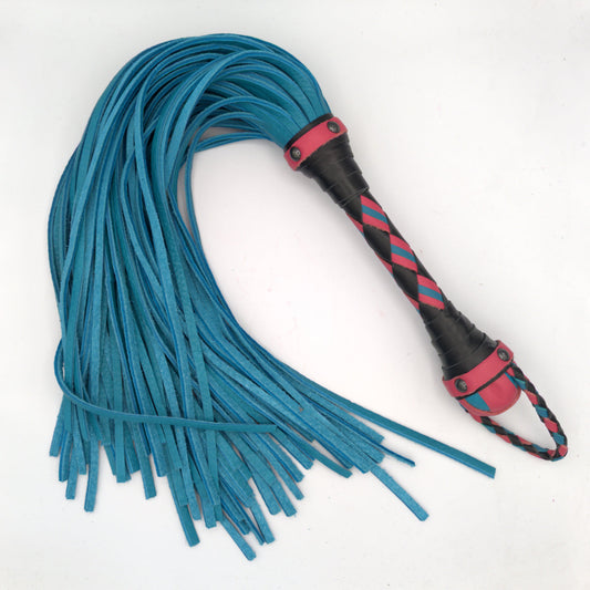 Flogger de piel de toro - Flogger de cuero - Personalizado por encargo