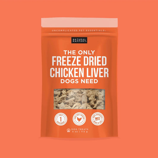 Natural Rapport The Only Freeze Dried Chicken Liver Dogs Need (4oz)