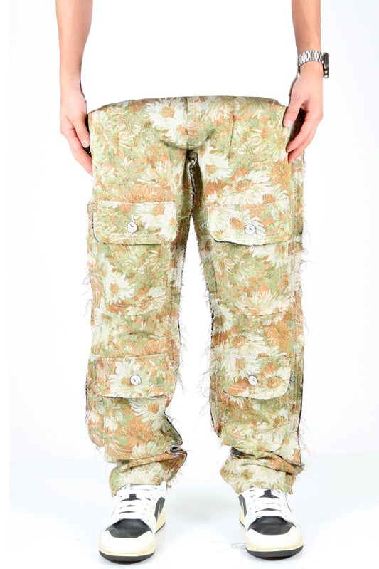 Pantalones cargo con diseño de tapiz Zipan para hombre