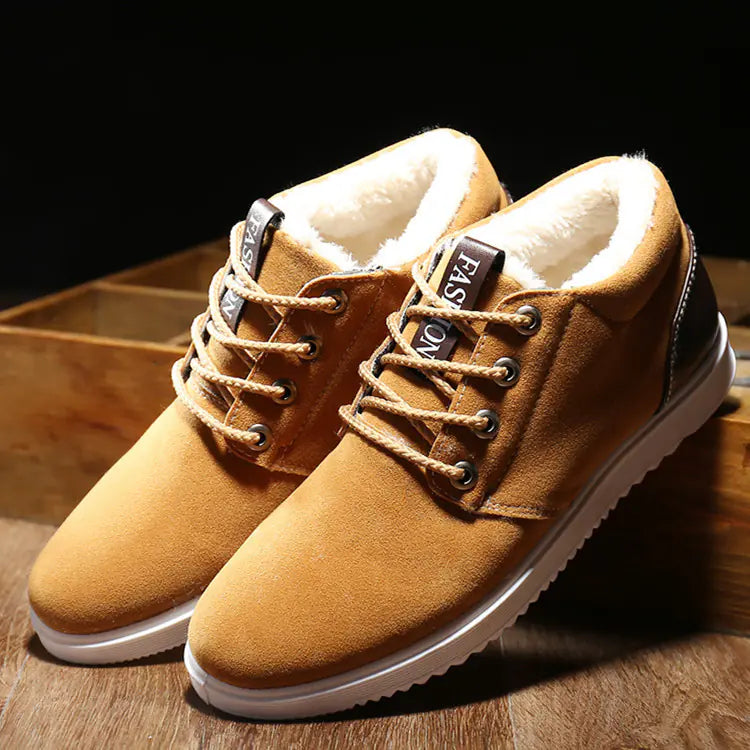 Botas de invierno cómodas hasta el tobillo para hombre