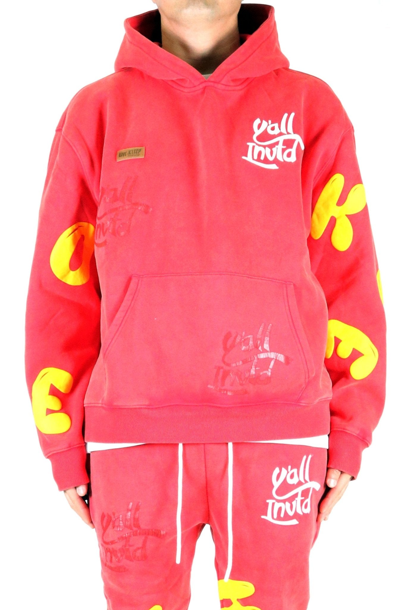 Sudadera con capucha y gráfico cepillado de peso pesado AMARAN