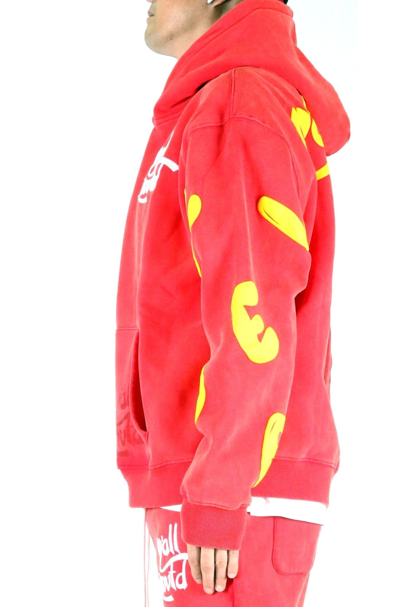 Sudadera con capucha y gráfico cepillado de peso pesado AMARAN