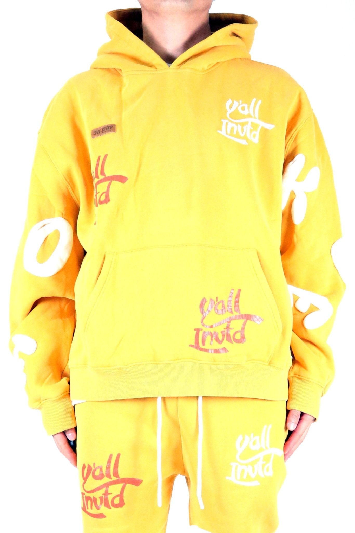 Sudadera con capucha y gráfico cepillado de peso pesado de DAFFORD