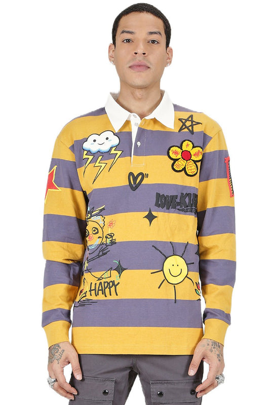 Polo de manga larga para hombre BISCOTTI