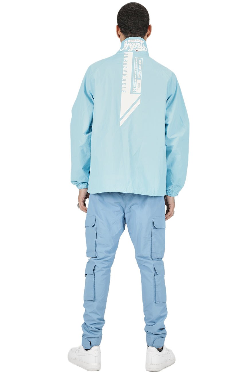 Chaqueta tipo jersey de manga larga con media cremallera de nailon crujiente de primera calidad para hombre de KLOUD