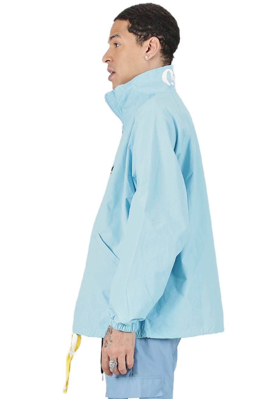Chaqueta tipo jersey de manga larga con media cremallera de nailon crujiente de primera calidad para hombre de KLOUD
