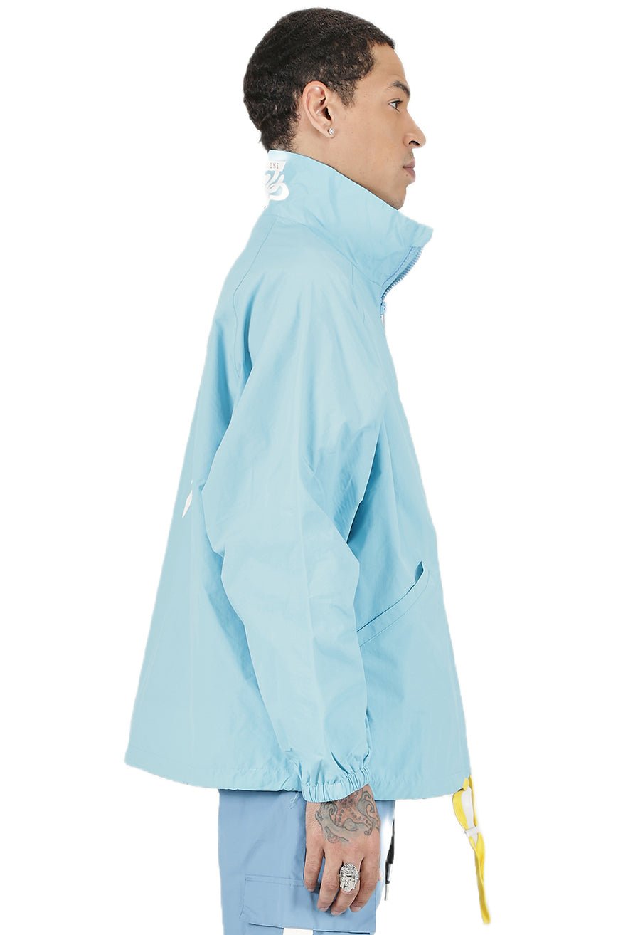 Chaqueta tipo jersey de manga larga con media cremallera de nailon crujiente de primera calidad para hombre de KLOUD