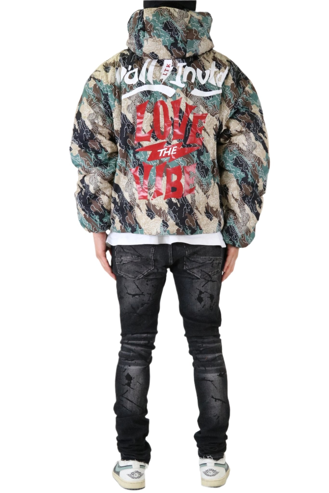 Chaqueta tipo jersey de nailon estilo crop top acolchado KAMI