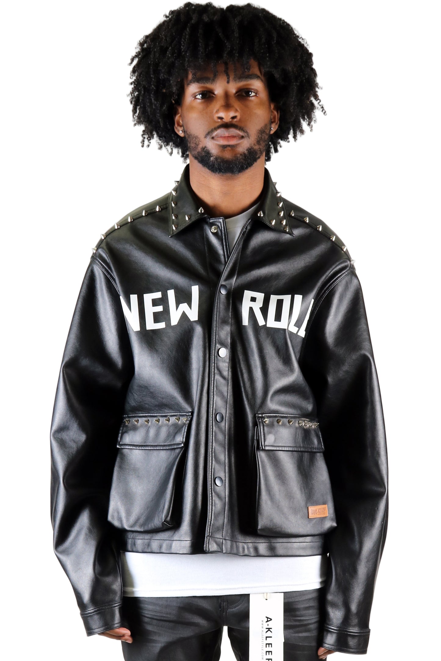 Chaqueta Corta de Piel Sintética DRAKON