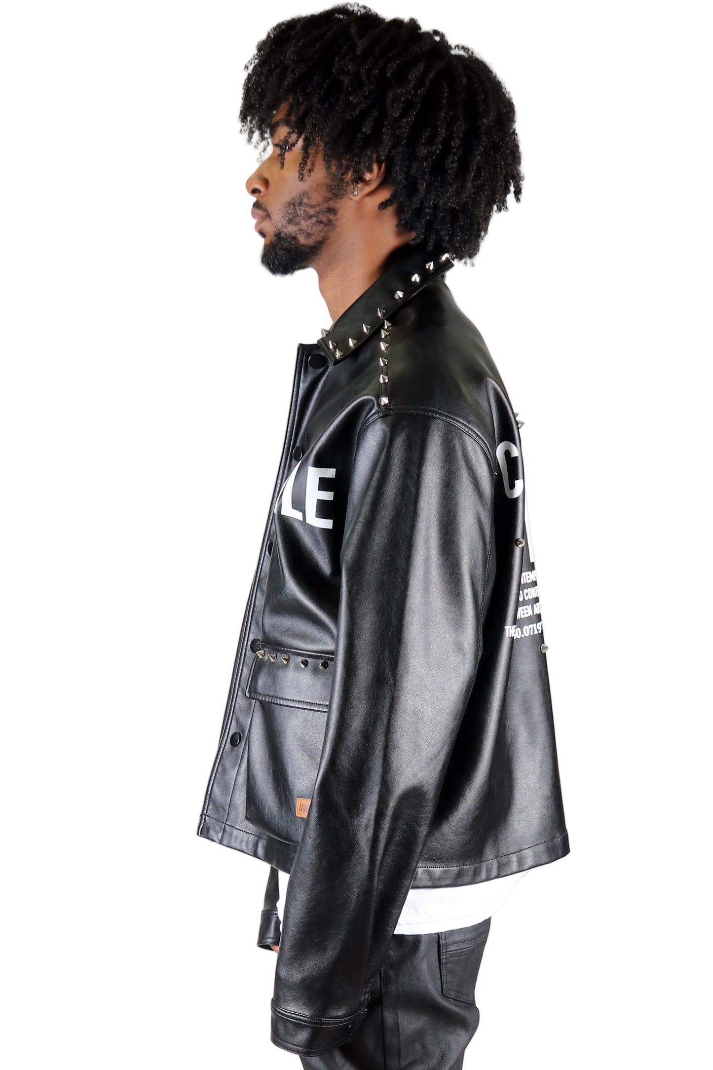 Chaqueta Corta de Piel Sintética DRAKON
