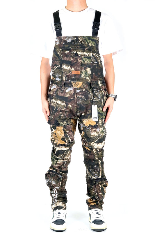 Pantalones de peto de sarga fina LOGAN