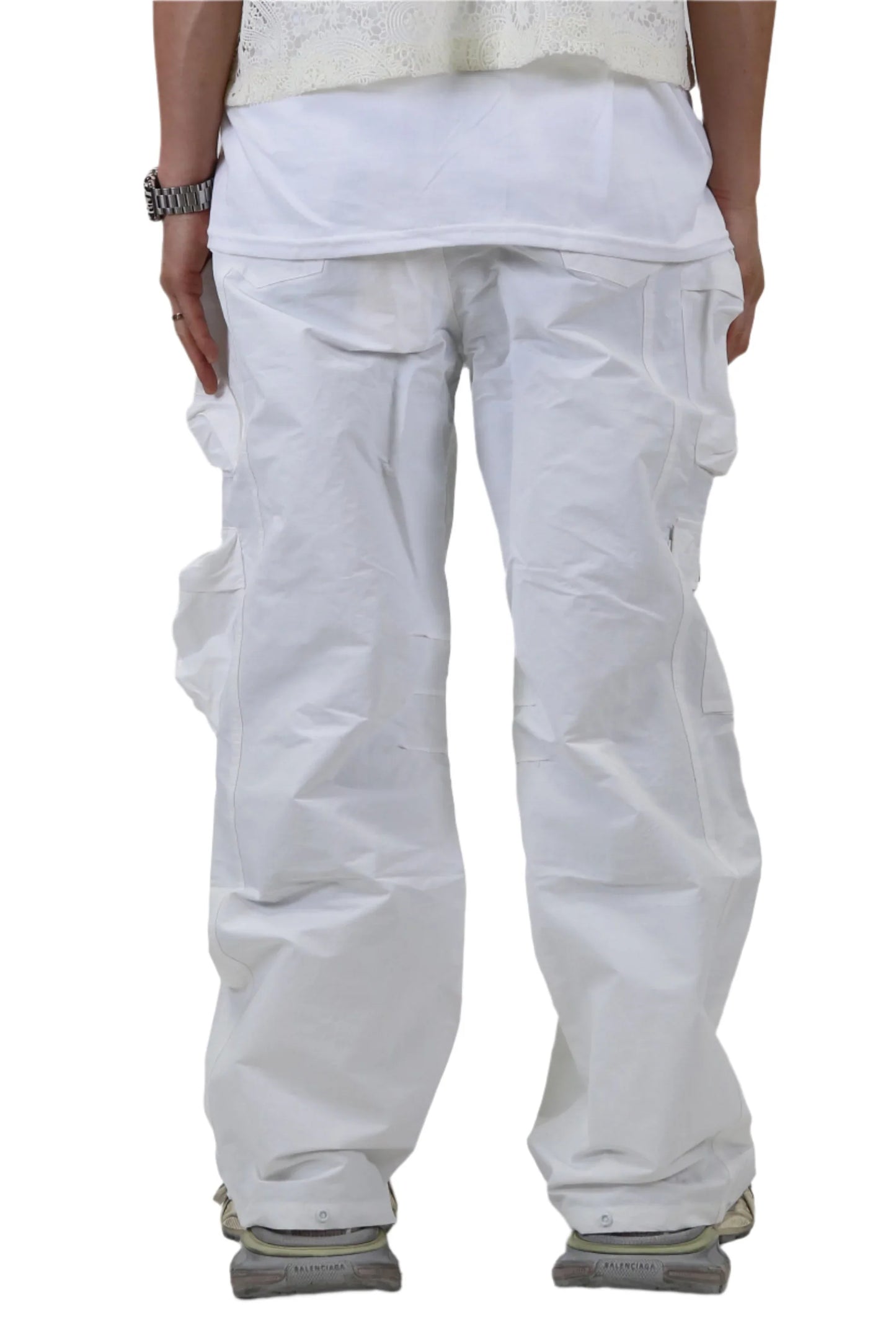 PANTALONES CARGO DE AJUSTE HOLGADO DE NYLON DE SARGA FINA REVOL