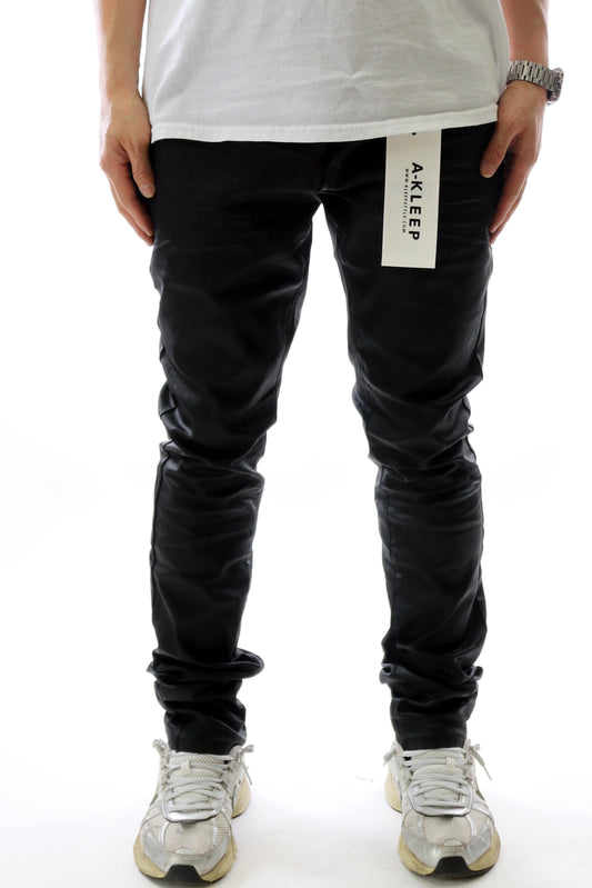 Pantalones de mezclilla ajustados para hombre COLINS con revestimiento de cera prémium