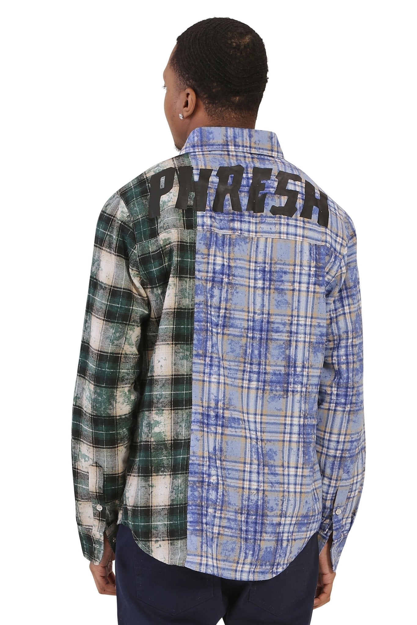 Camisa de franela premium con botones para hombre HINNO