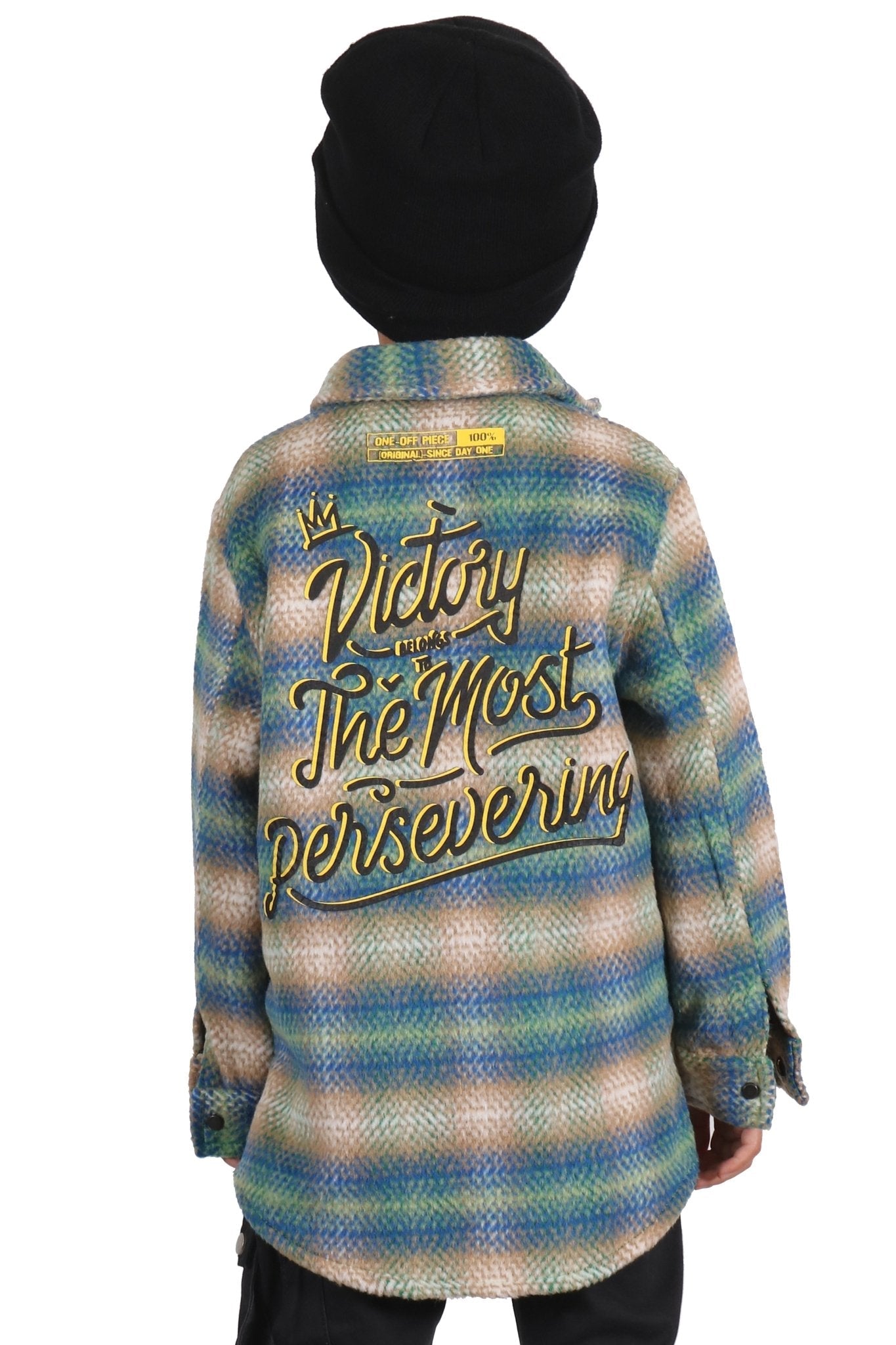 Camisa exterior de franela extragrande LAWN para niños